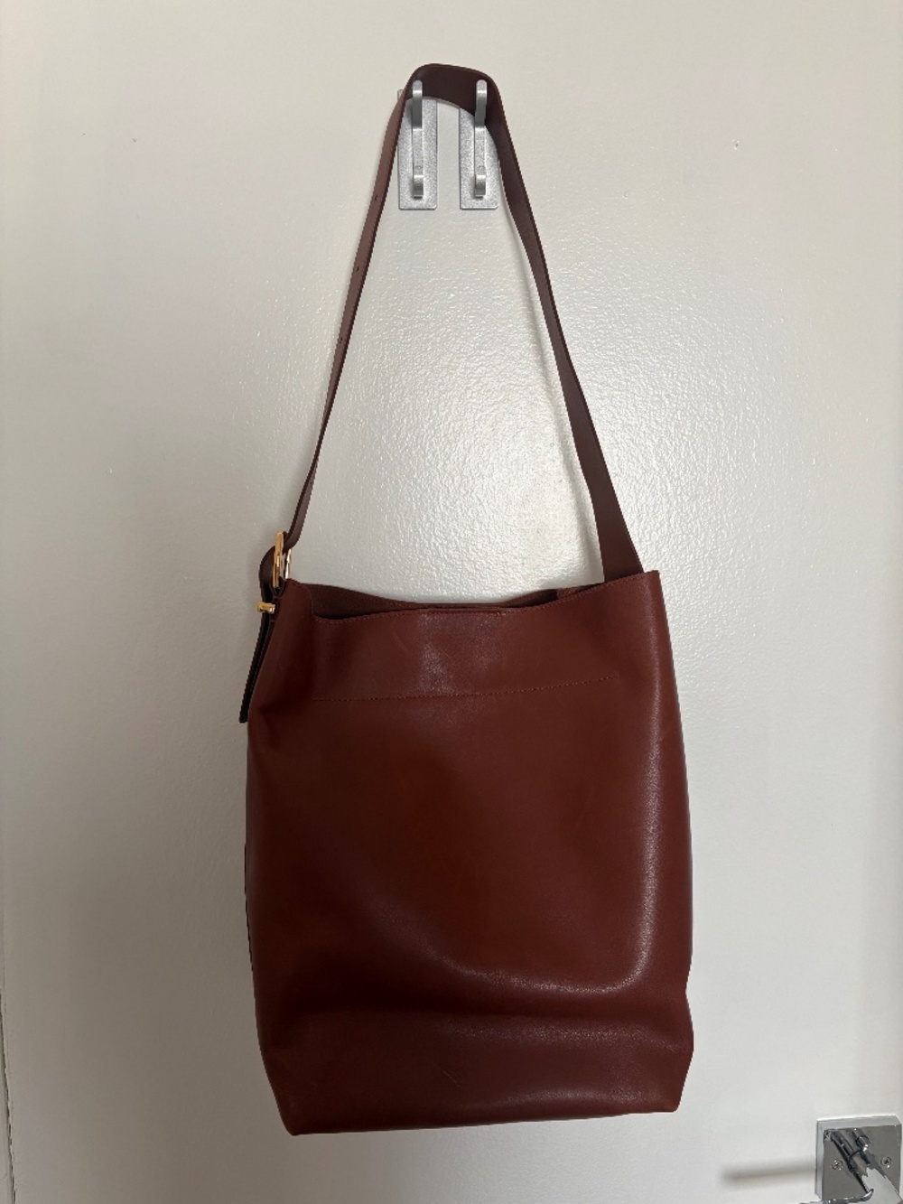 Madewell The Essential Bucket Tote in Warm Cinnamon